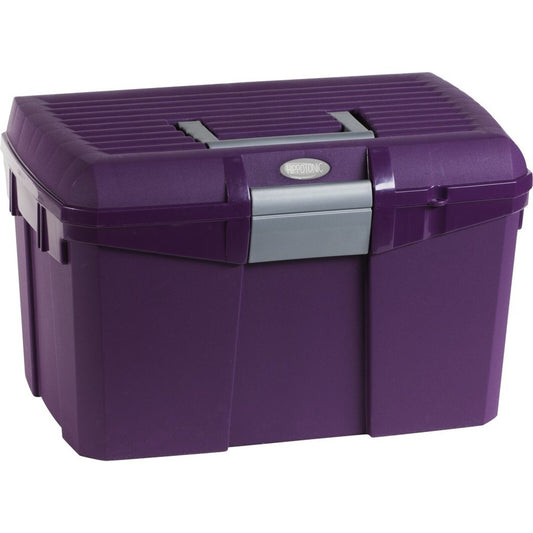 Hippotonic Grooming & Tack Box- Purple/ Grey