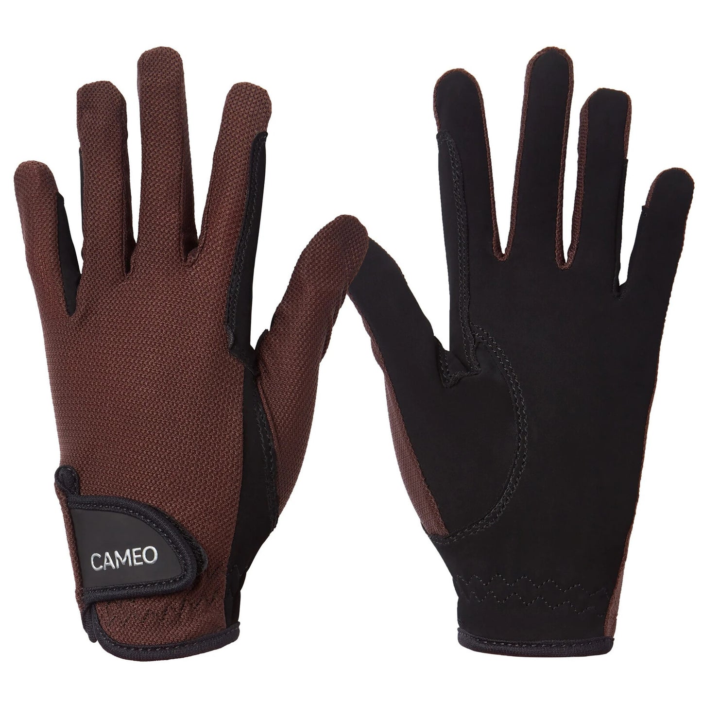Cameo Equine Junior Performance Riding glove- Brown -Large kids