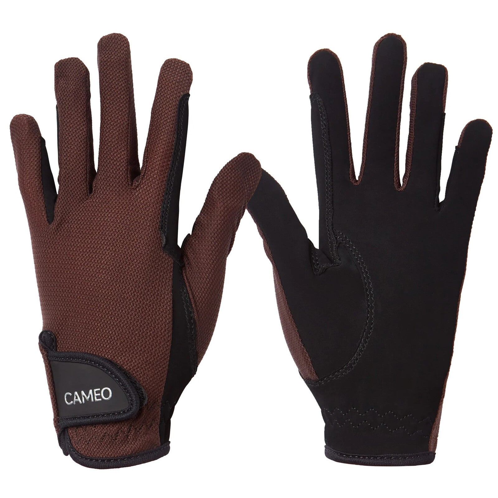 Cameo Equine Junior Performance Riding glove- Brown -Large kids