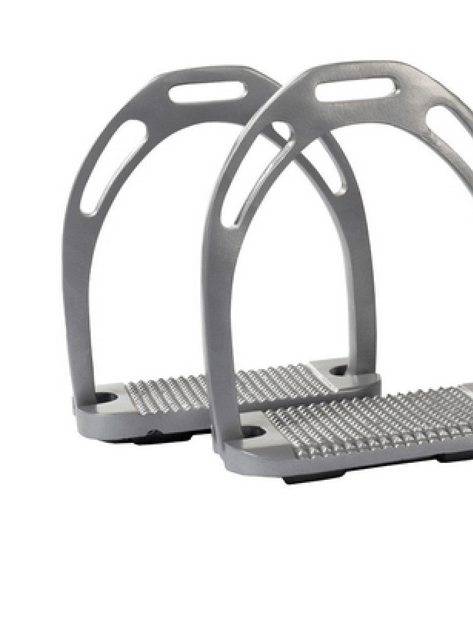 HKM Aluminium Stirrup - Silver- 12 cm