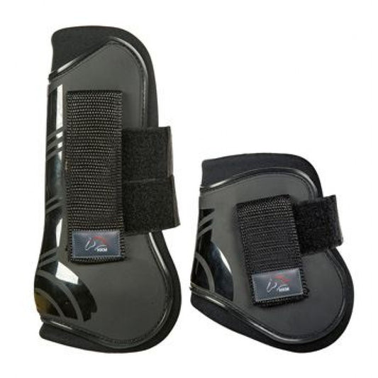 HKM Tendon and Fetlock Boots- Black- Full Size