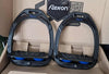 Flex On GC2 Stirrups- Adults- Black/Royal Blue Elastomer with Ultra Grip