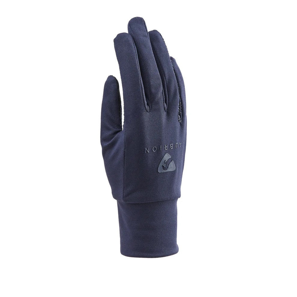 Shires Aubrion Patterson Winter Riding Gloves- Kids-Navy