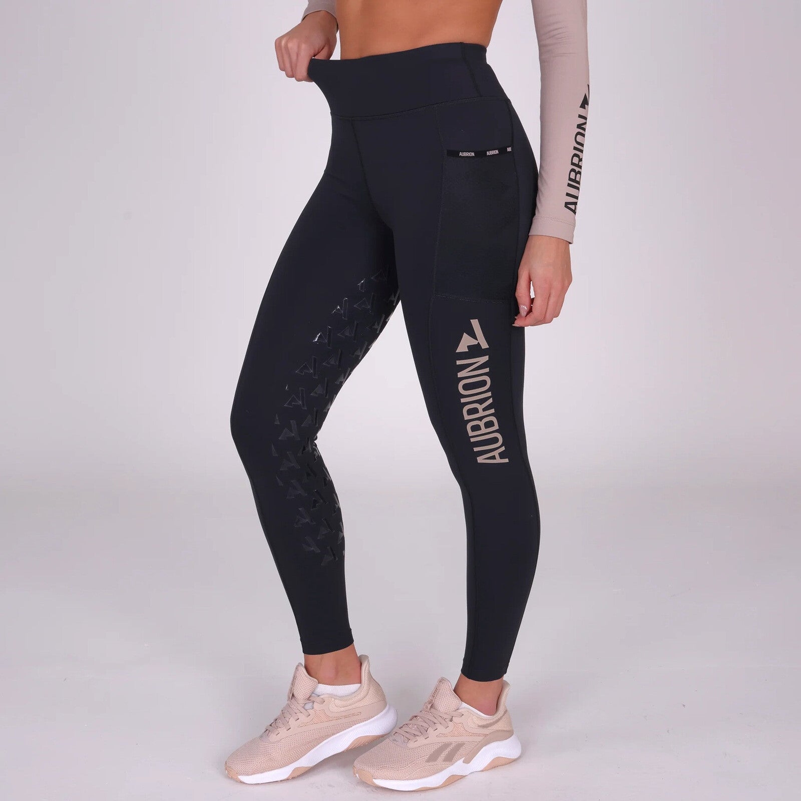 Aubrion Ladies Non Stop Tights- Shadow