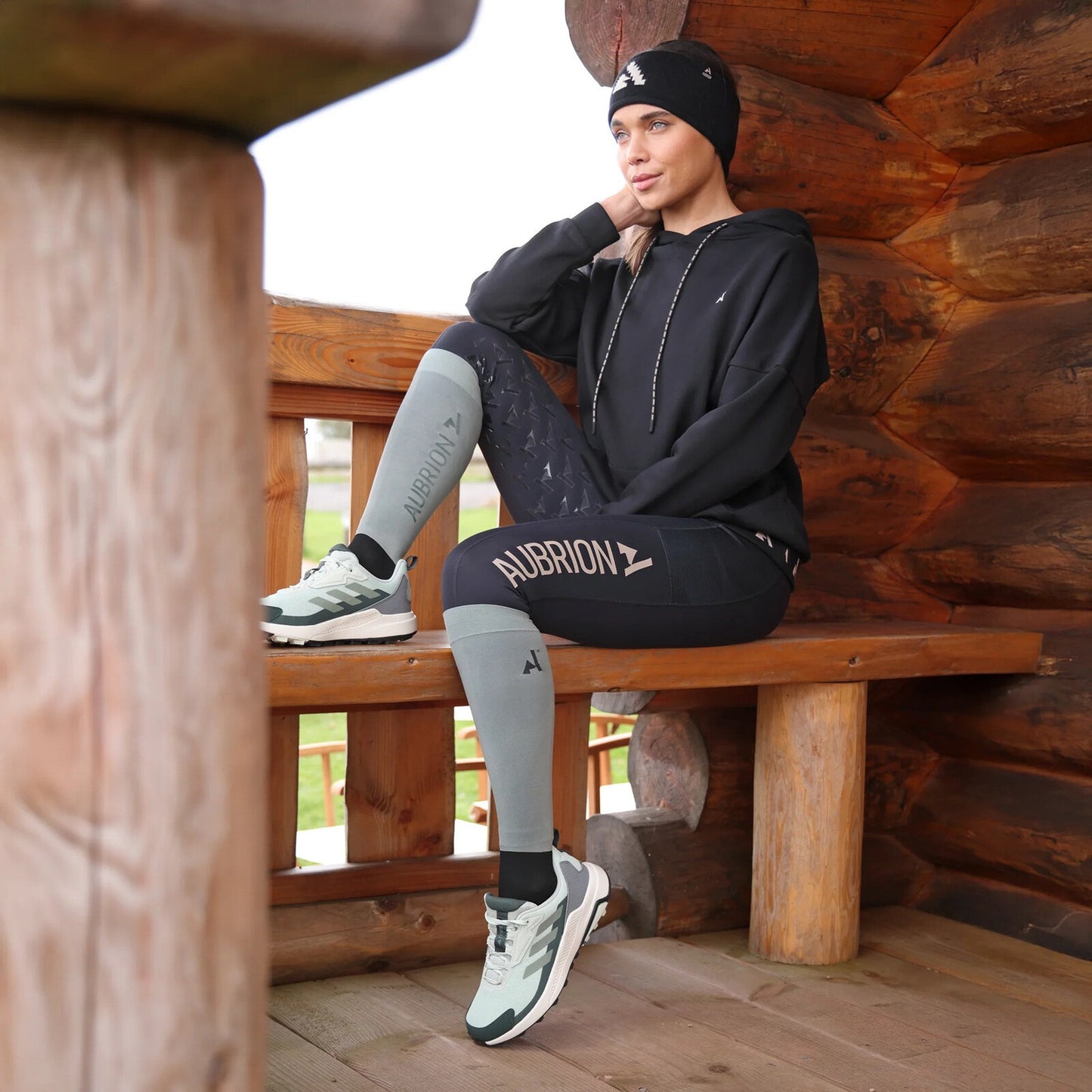 Aubrion Ladies Non Stop Tights- Shadow