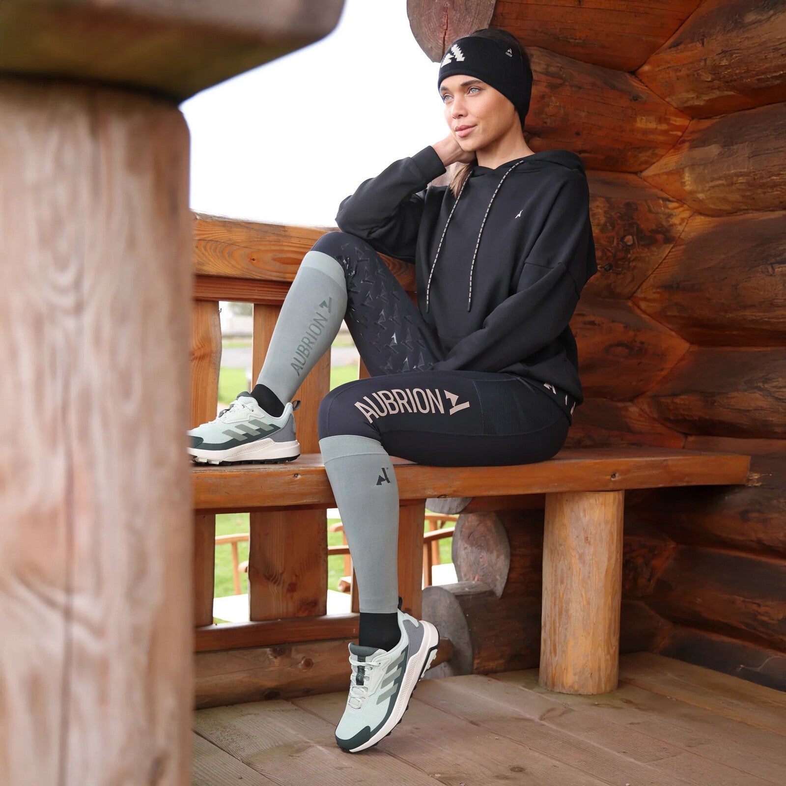 Aubrion Ladies Non Stop Tights- Shadow