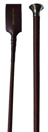 Working Hunter Whip Brown Plain Braid 24″
