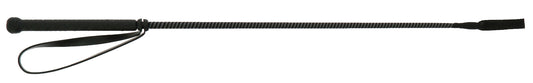 WHIP & GO Riding Crop - Black/ Silver