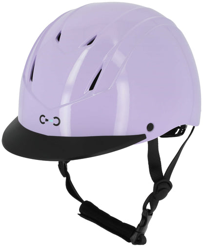 Riding World Helmet- Topy- Lilac- adjustable 55cm to 59cm