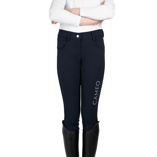 Cameo Junior Competition Breeches - Navy was 70 now 50