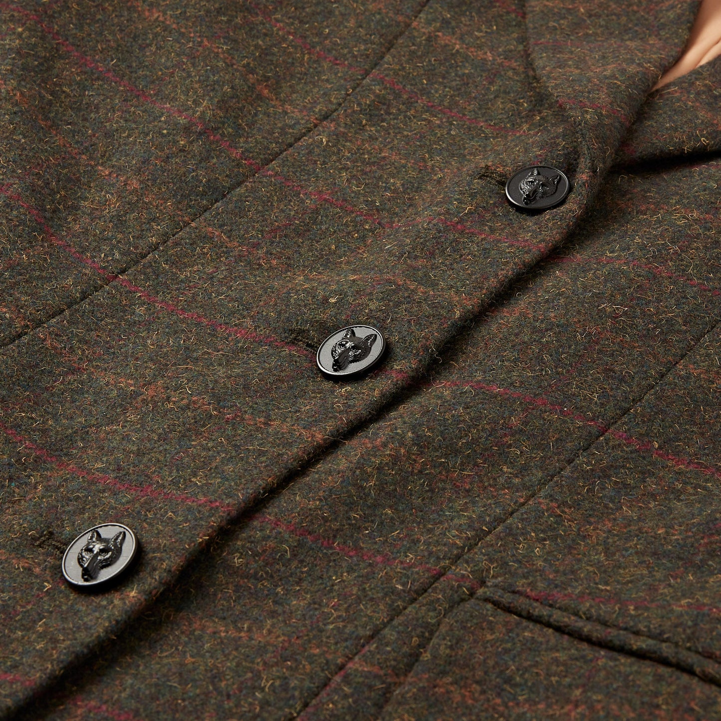 Cameo Equine Tweed Jacket- Age 13-14- Seaweed