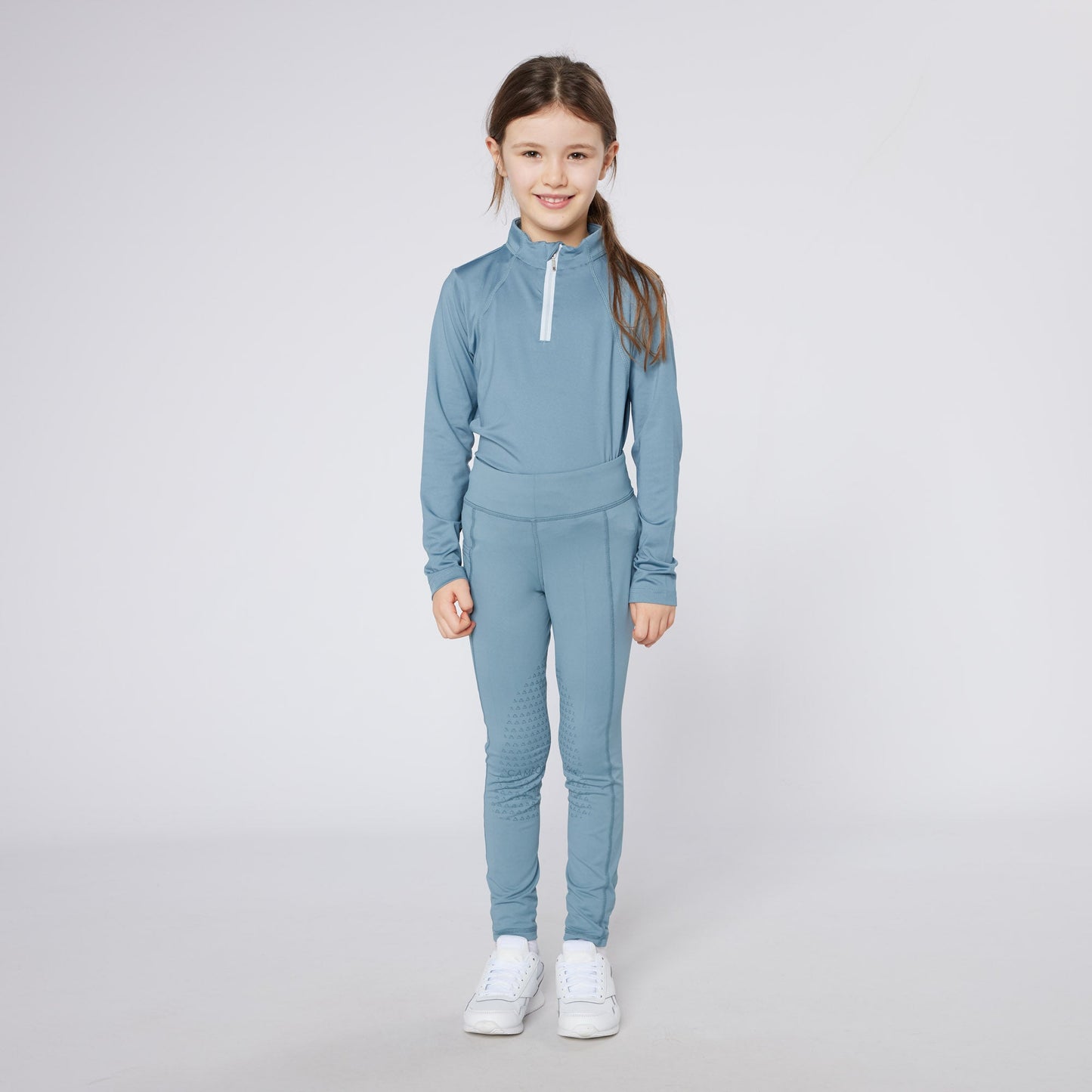 Cameo Equine Kids Tights- Cloud Blue