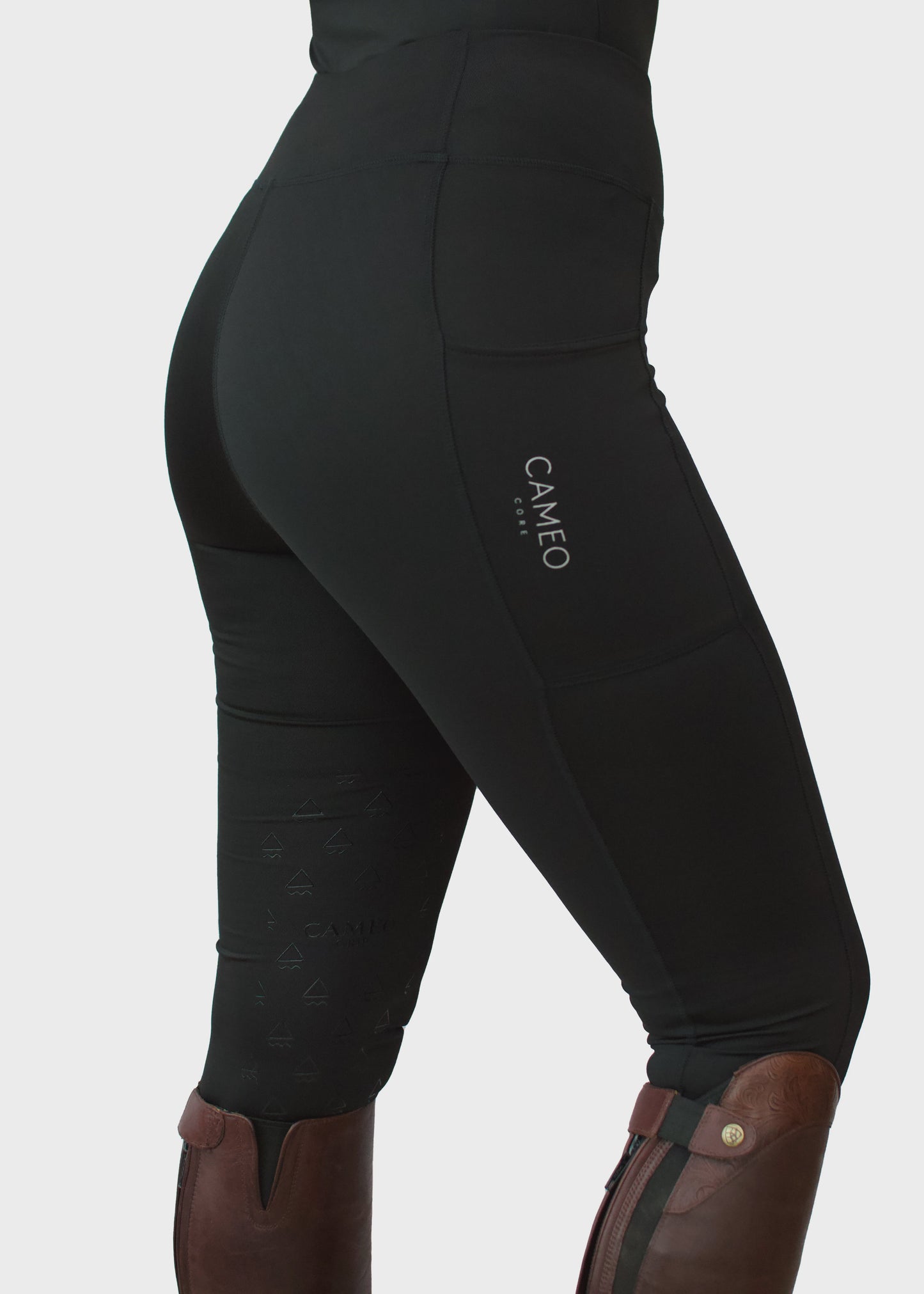 Cameo Equine Ladies Core Riding Tights- Black