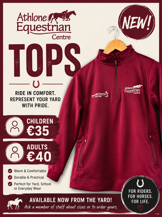 Athlone Equestrian Centre Zip Tops- kids