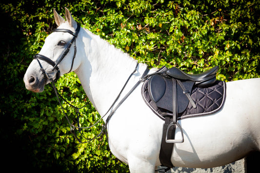 EcoRider Harmony Saddle Soft EcoLeather Flocked Adjustable Saddle- Brown- 17"