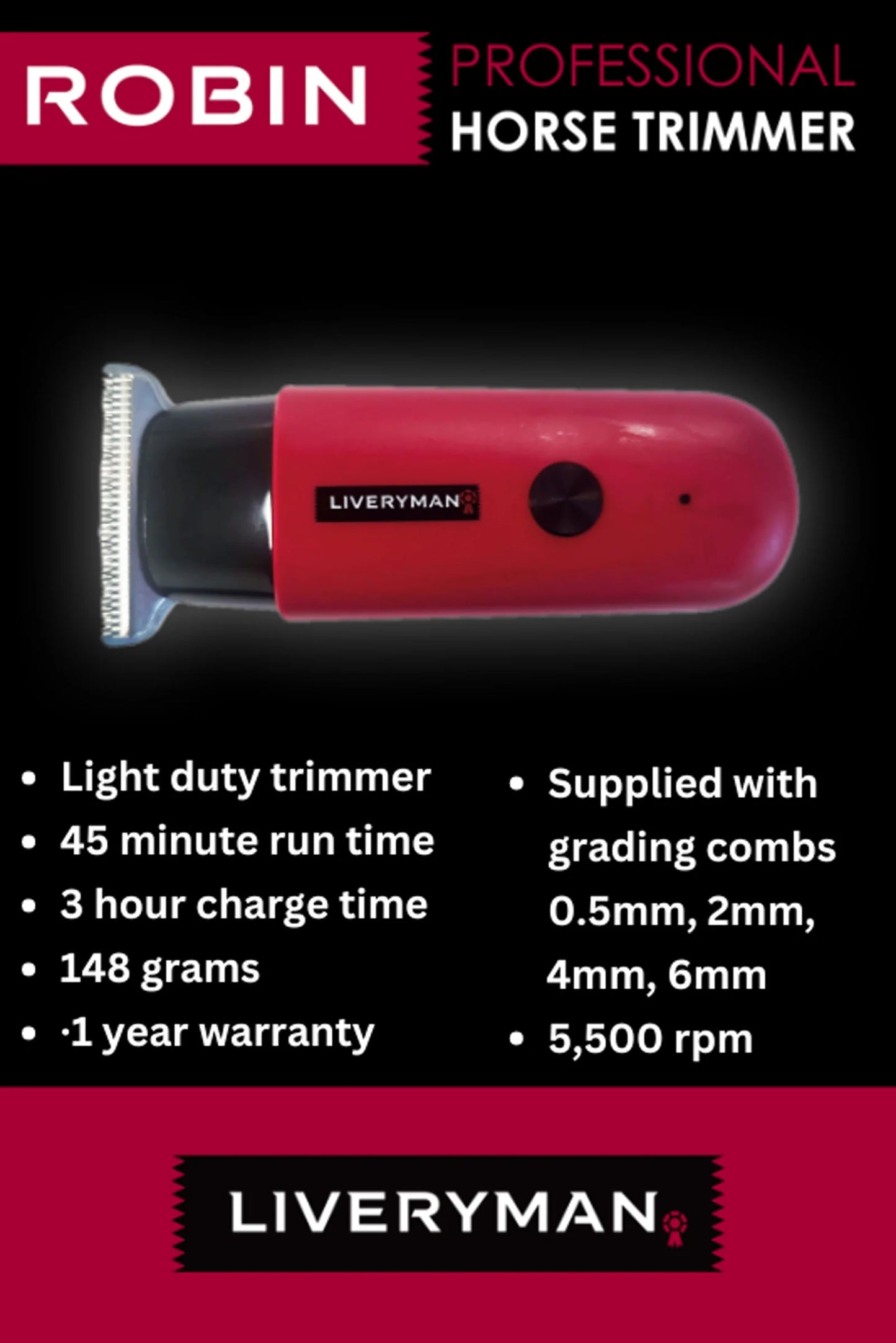 Liveryman Robin Horse Trimmers