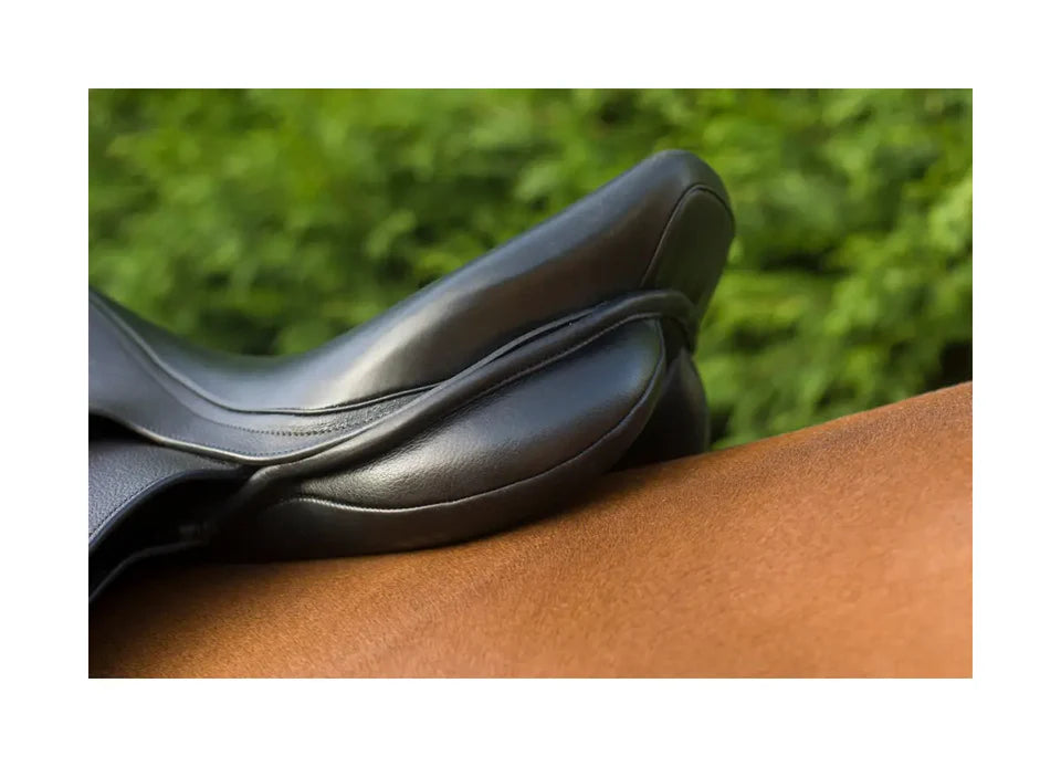 EcoRider Harmony Saddle Soft EcoLeather Flocked Adjustable Saddle- Brown- 17"