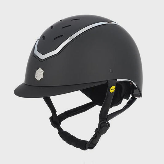 Charles Owen Kylo Black Matte/Chrome with MIPS Size Medium (55-58cm)***