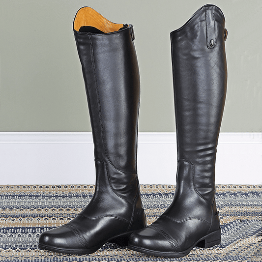 Moretta Aida Leather Riidng Boots- UK9- Standard Height, Wide Calf