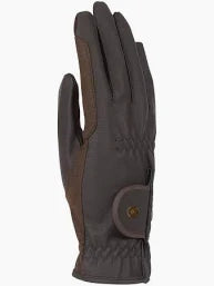 Shires Aubrion Arene FlexiFit Riding Glove- Brown