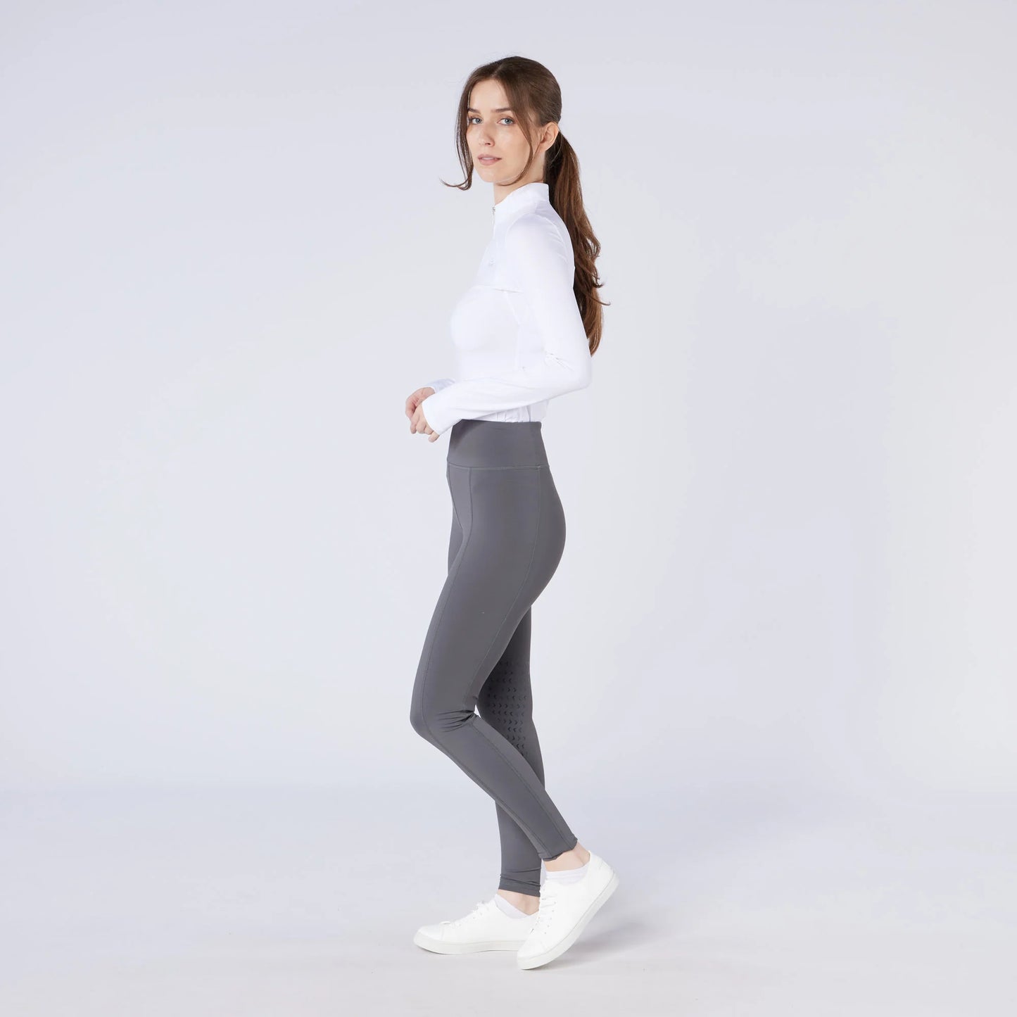 Cameo Equine Ladies Core Riding Tights- Grey
