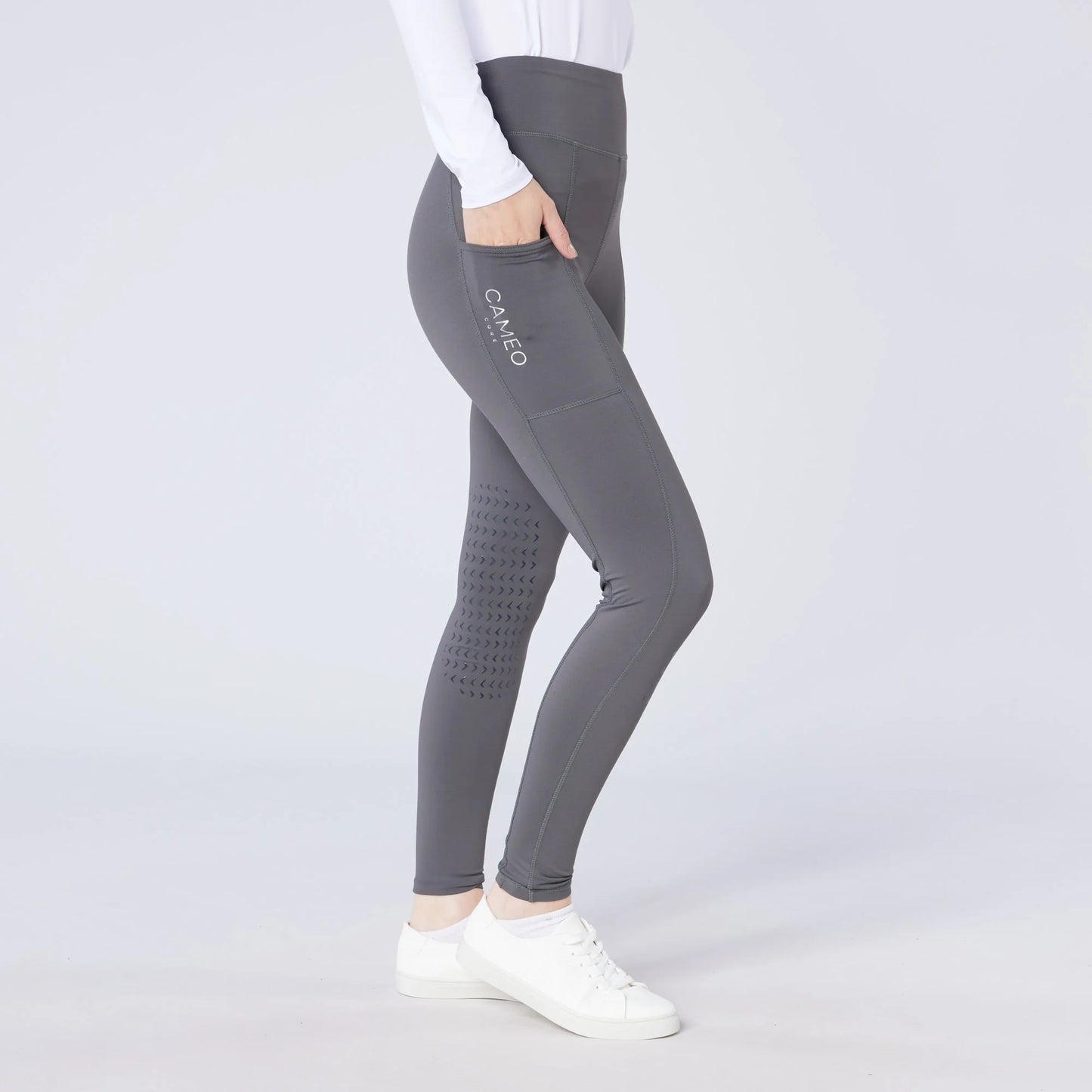 Cameo Equine Ladies Core Riding Tights- Grey