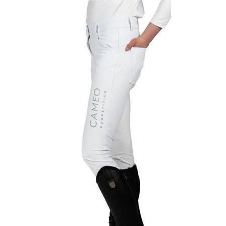 Cameo Equine Junior Waterproof Breeches - White - 26" or  Age 10-11