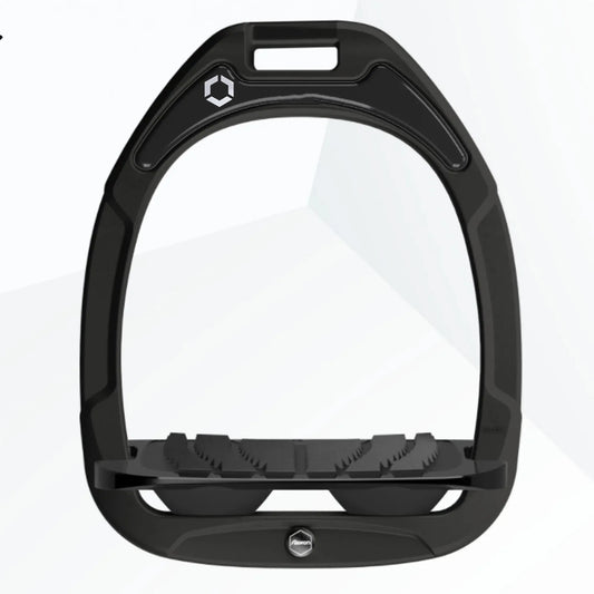 Flex On GC2 Stirrups- Adults-Black with Black Elastomer with Ultra Grip