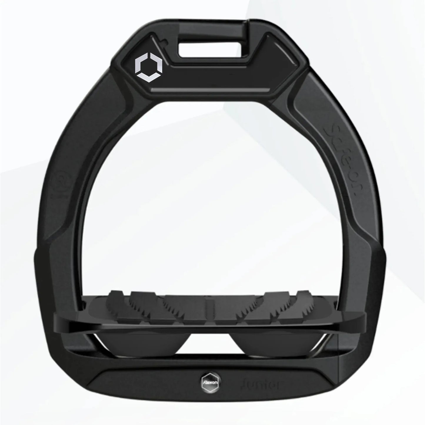 Flex On "Safe-On" Safety Stirrups- Junior- Black