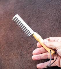 Mane Comb with wooden handle